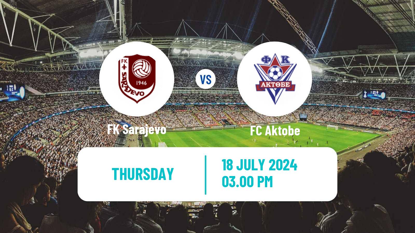 Soccer UEFA Europa Conference League Sarajevo - Aktobe