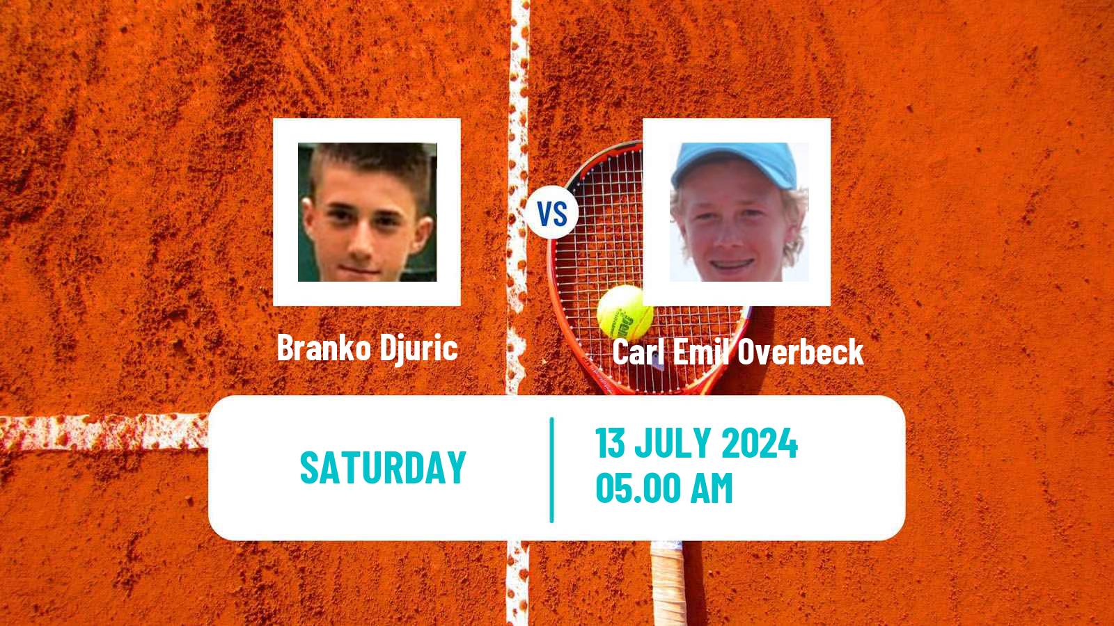 Tennis ITF M15 Kursumlijska Banja 10 Men Branko Djuric - Carl Emil Overbeck