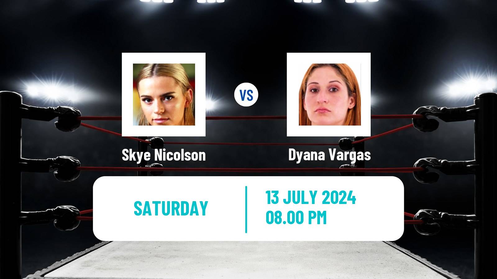 Boxing Featherweight WBC Title Women Skye Nicolson - Dyana Vargas