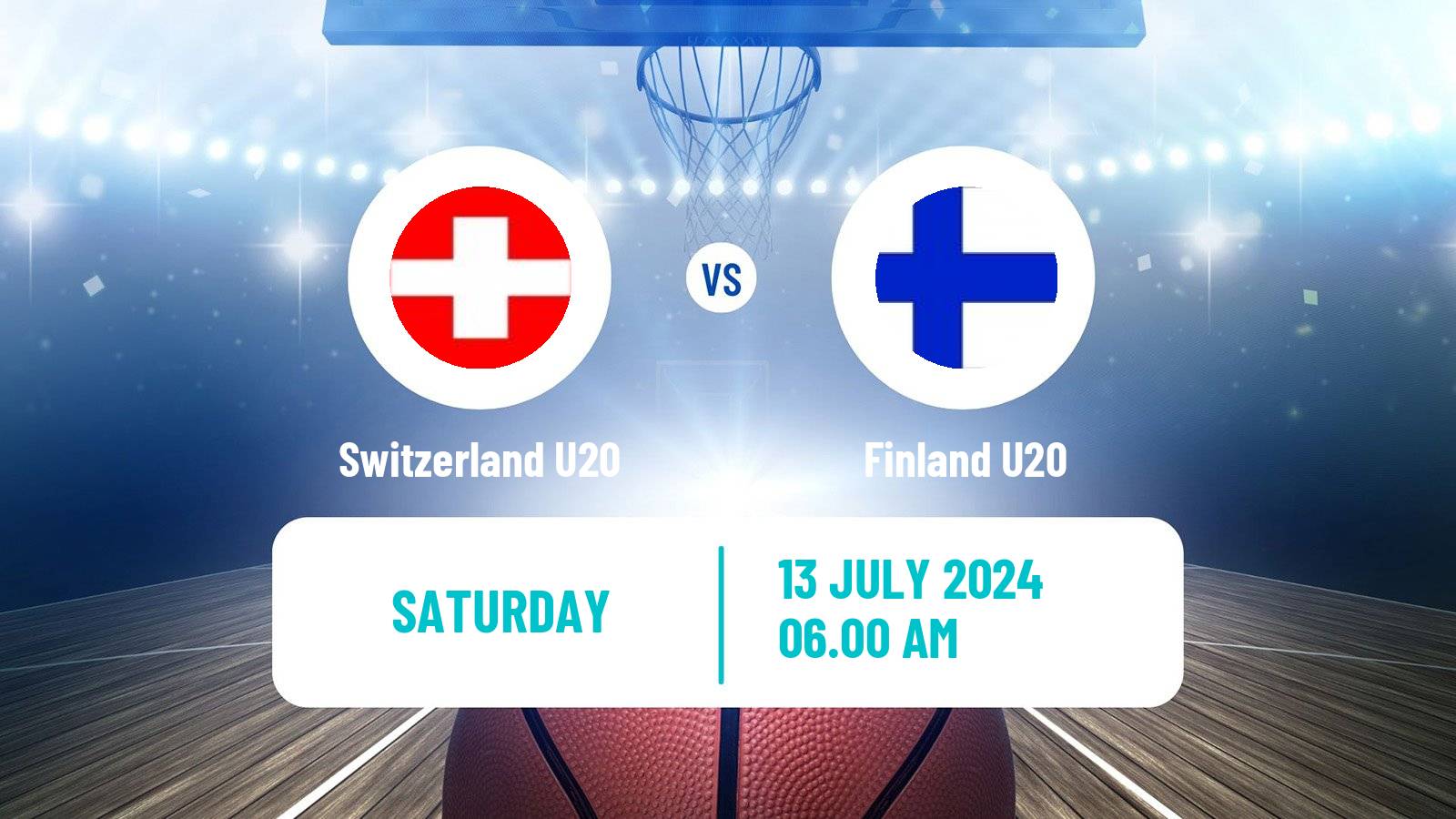 Basketball EuroBasket U20 B Switzerland U20 - Finland U20