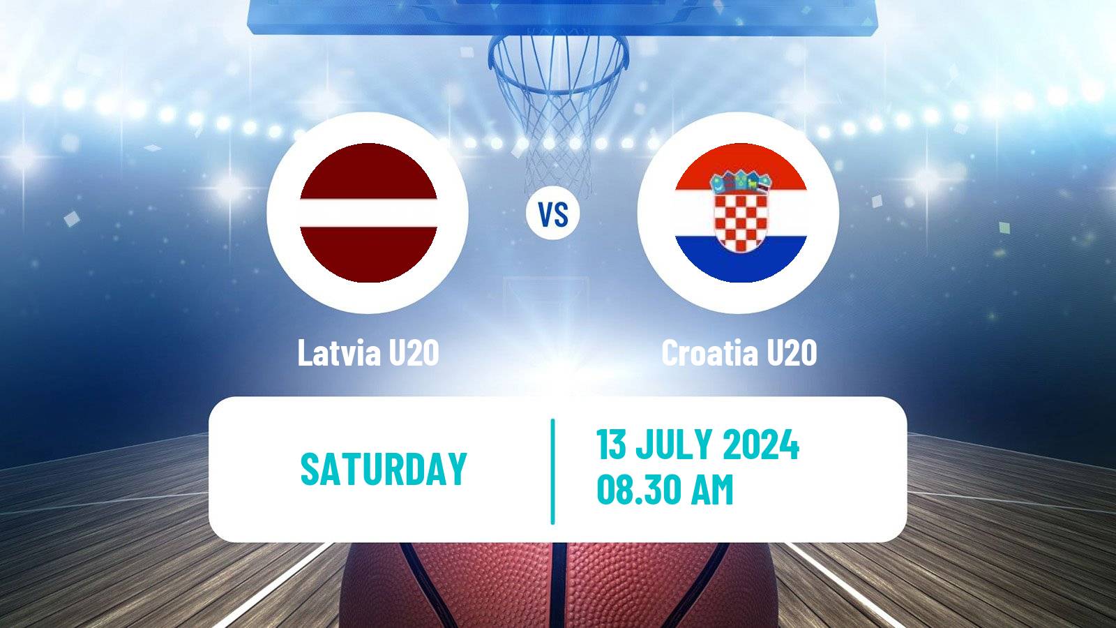 Basketball EuroBasket U20 B Latvia U20 - Croatia U20
