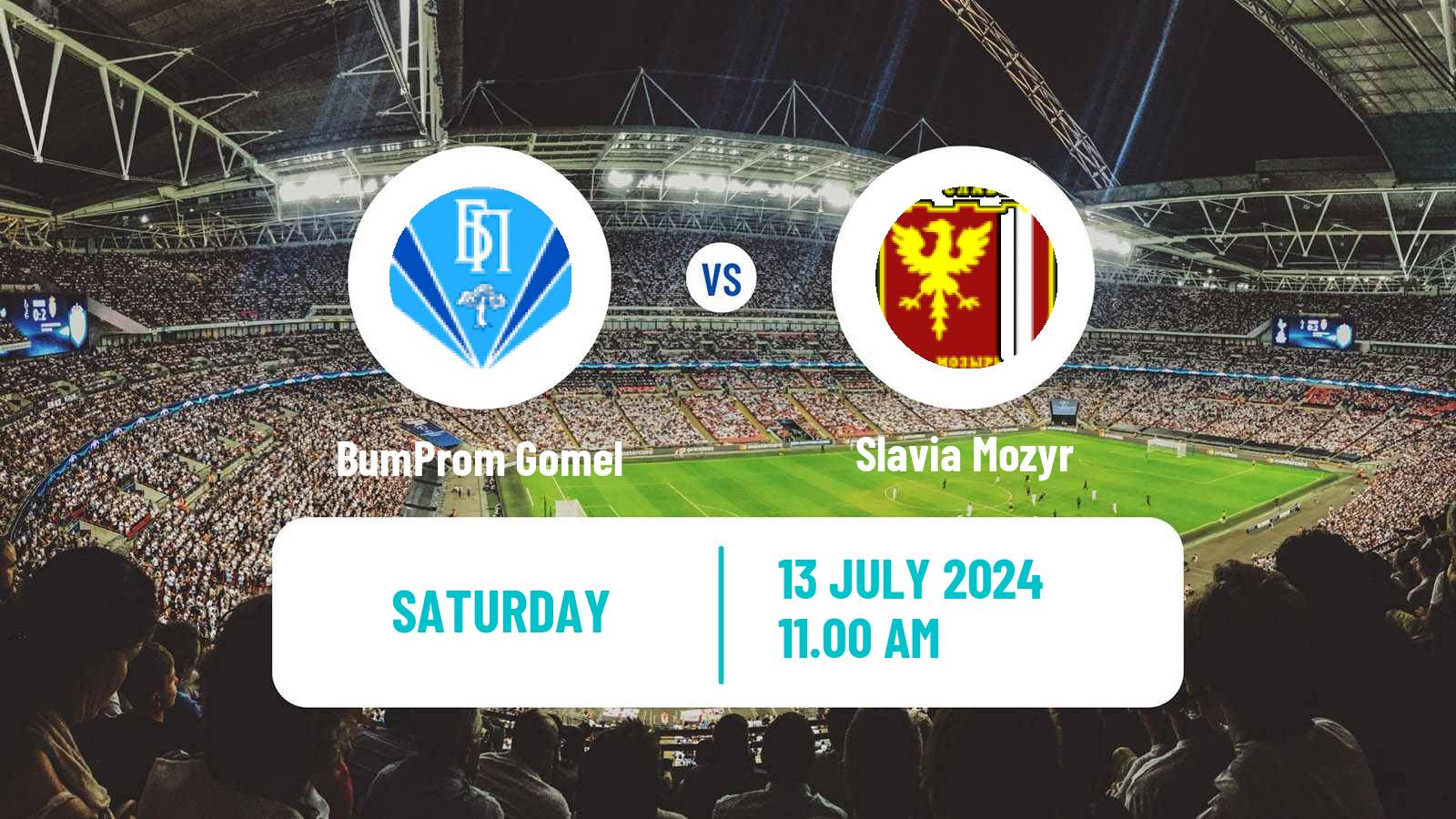 Soccer Belarusian Cup BumProm Gomel - Slavia Mozyr