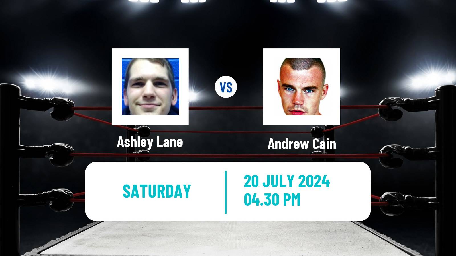 Boxing Bantamweight Bbbofc British Commonwealth Titles Men Ashley Lane - Andrew Cain
