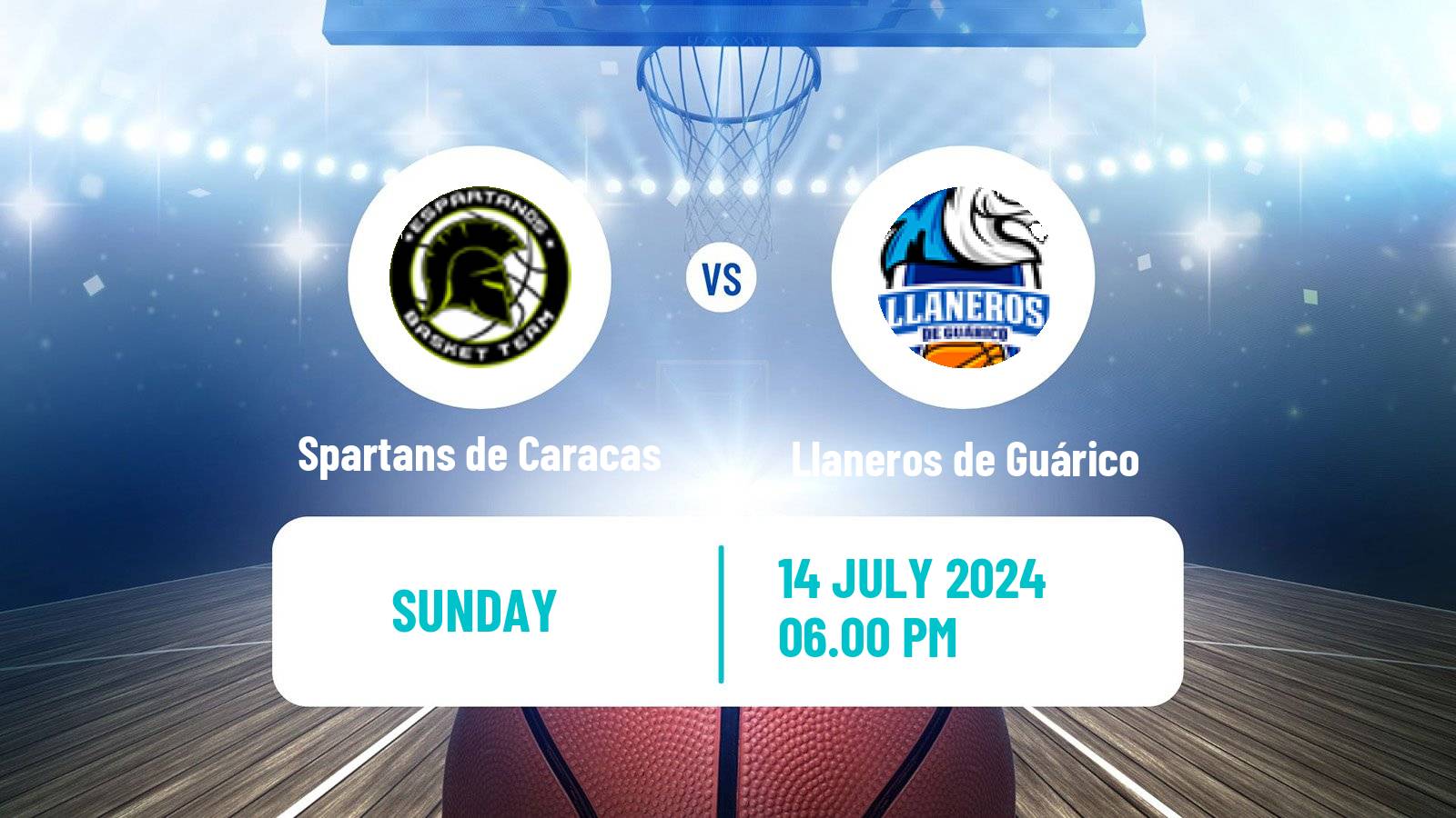 Basketball Venezuelan Superliga Basketball Spartans de Caracas - Llaneros de Guárico