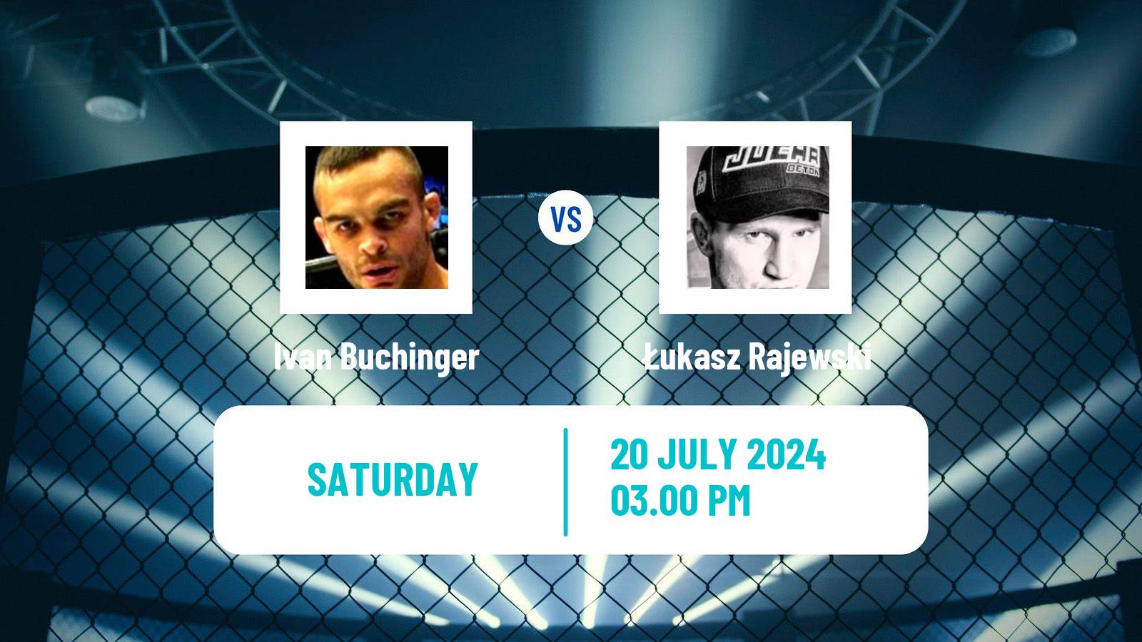 MMA Lightweight Tipsport Gamechanger Men Ivan Buchinger - Łukasz Rajewski