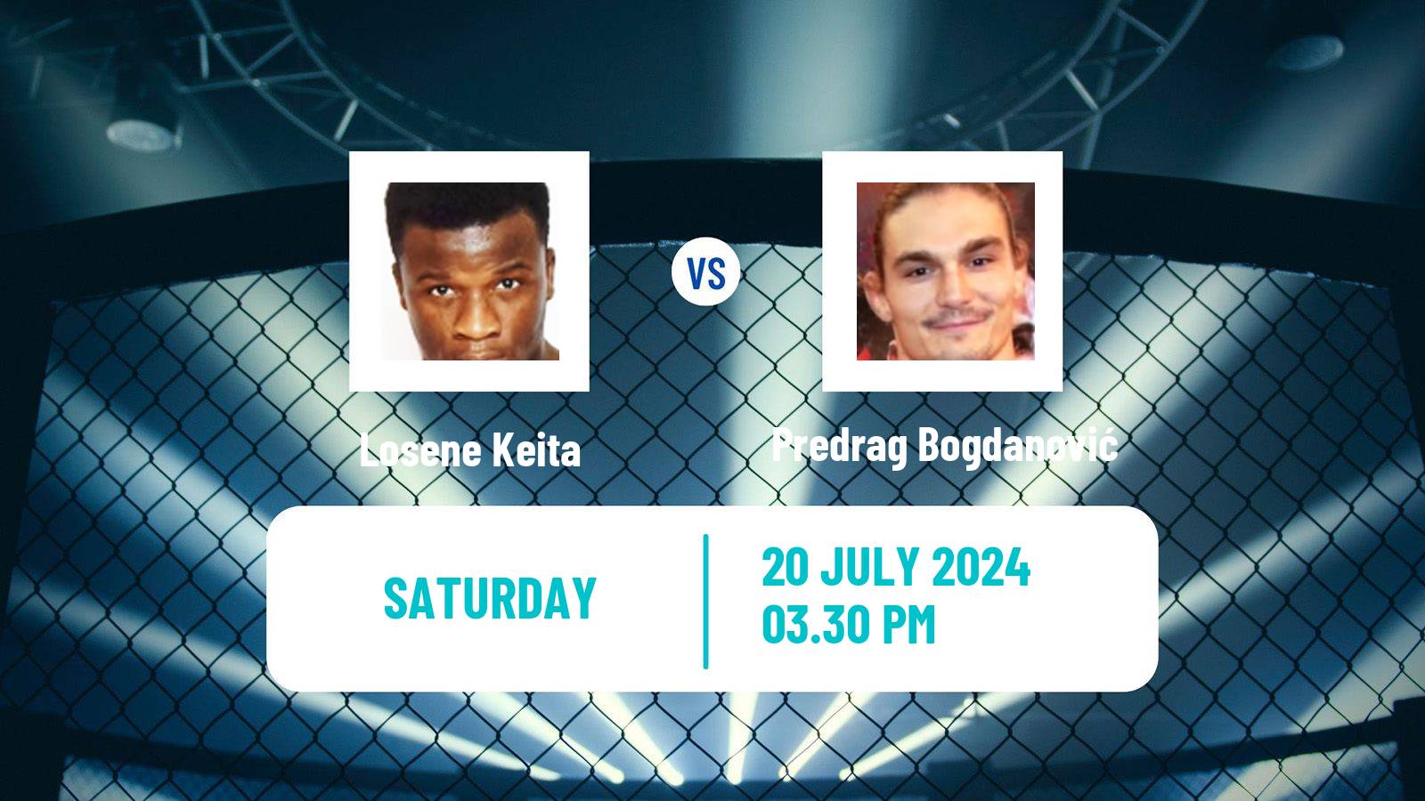 MMA Lightweight Tipsport Gamechanger Men Losene Keita - Predrag Bogdanović