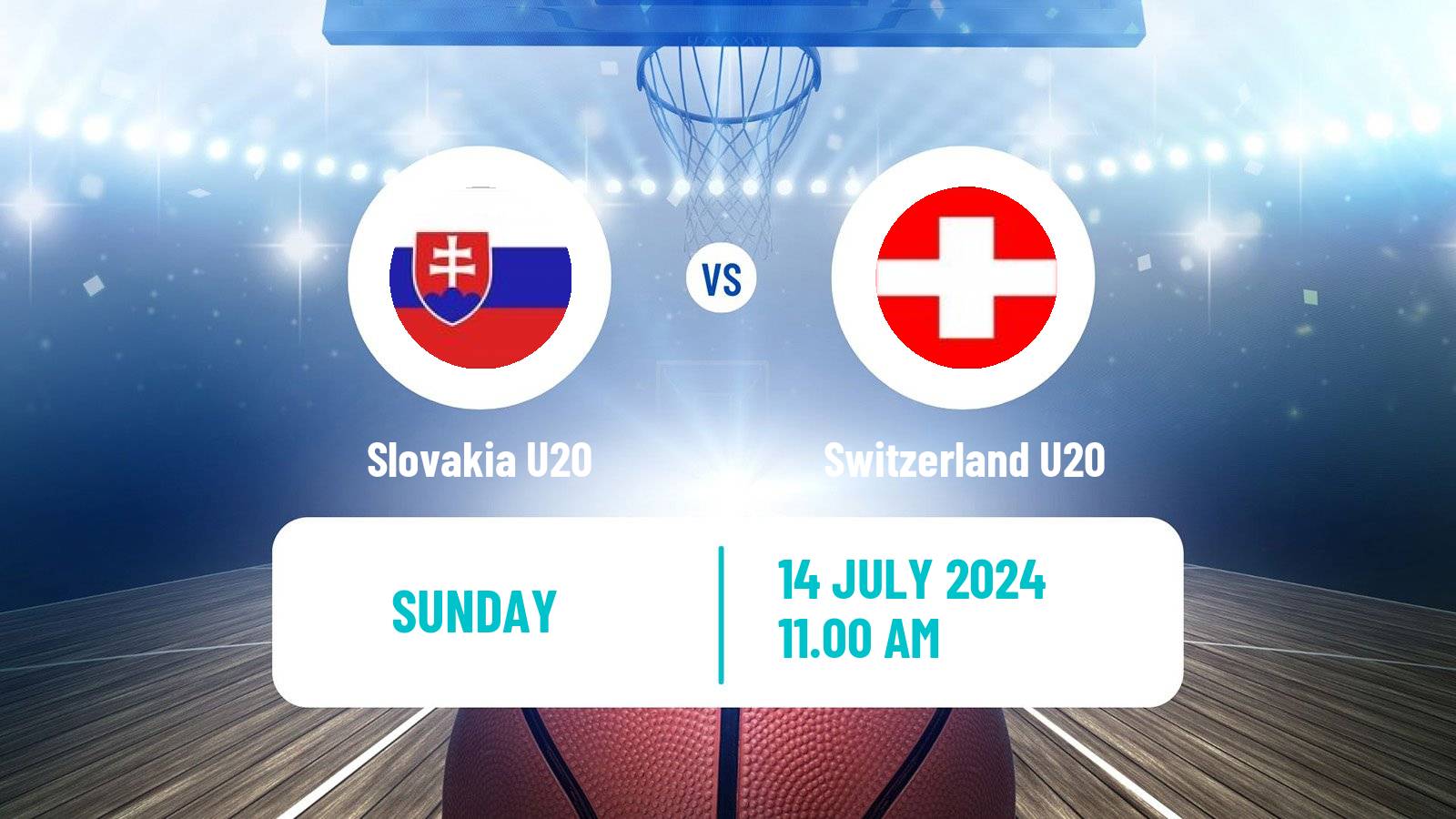 Basketball EuroBasket U20 B Slovakia U20 - Switzerland U20