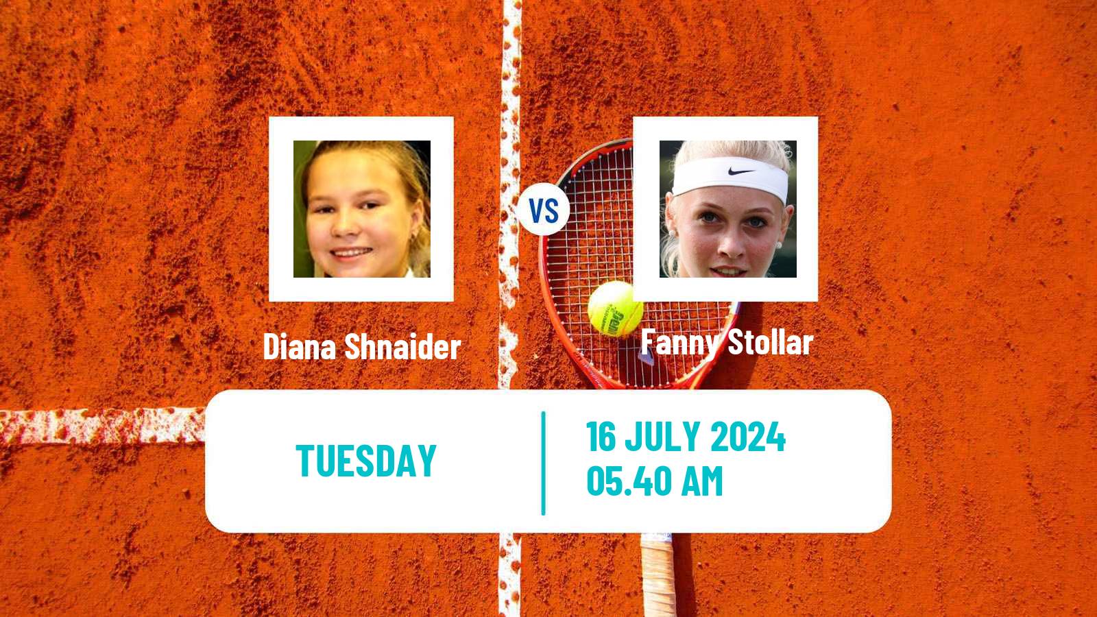 Tennis WTA Budapest Diana Shnaider - Fanny Stollar