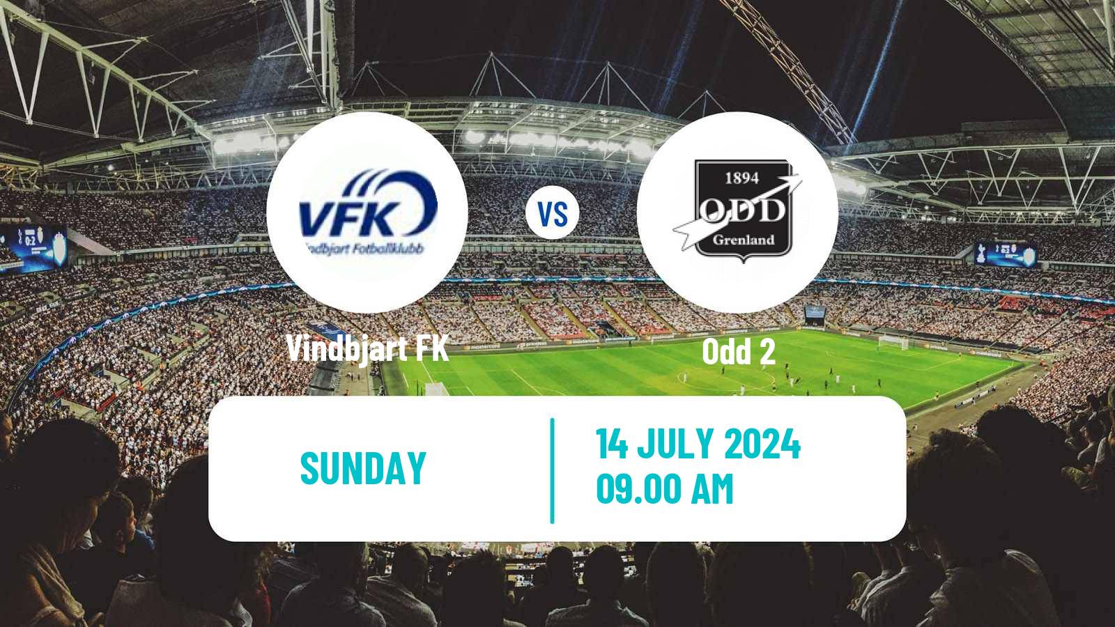 Football Norwegian Division 3 - Group 2 Vindbjart - Odd 2