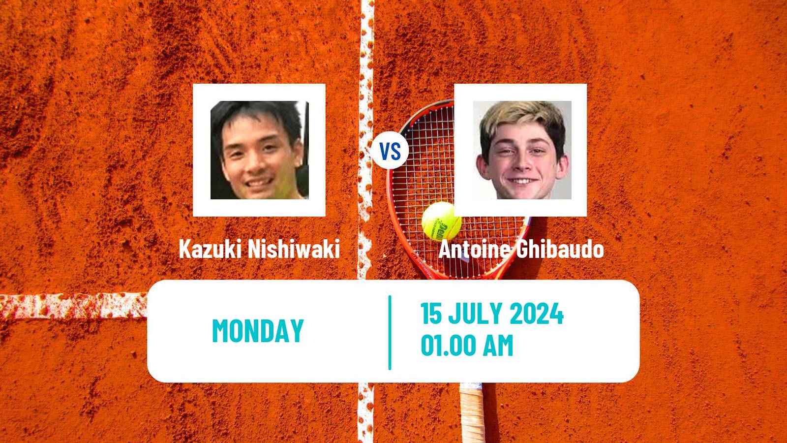 Tennis Astana Challenger Men Kazuki Nishiwaki - Antoine Ghibaudo