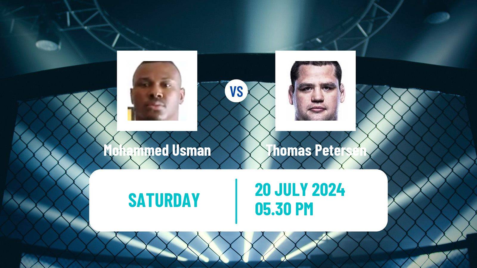 MMA Heavyweight UFC Men Mohammed Usman - Thomas Petersen