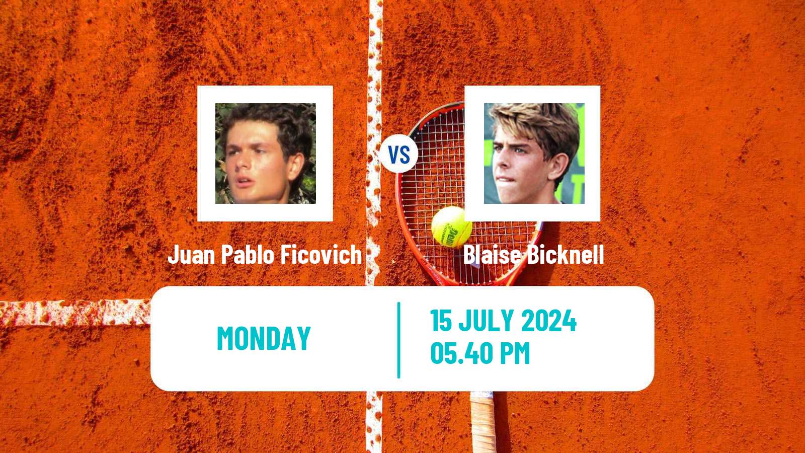 Tennis Granby Challenger Men Juan Pablo Ficovich - Blaise Bicknell