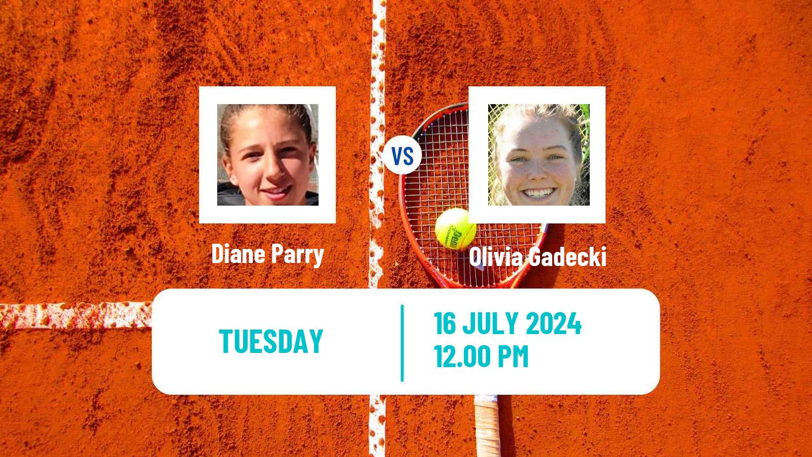 Tennis WTA Palermo Diane Parry - Olivia Gadecki