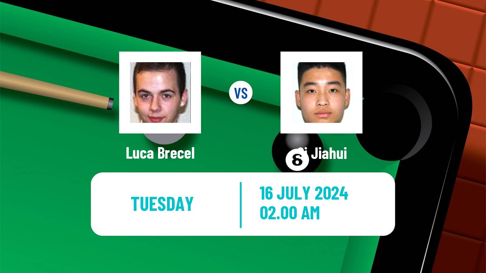 Snooker Shanghai Masters Luca Brecel - Si Jiahui