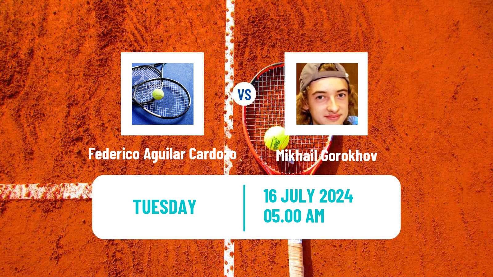 Tennis ITF M15 Monastir 29 Men Federico Aguilar Cardozo - Mikhail Gorokhov