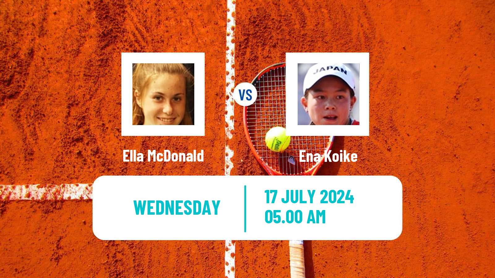 Tennis ITF W50 Nottingham Women Ella McDonald - Ena Koike