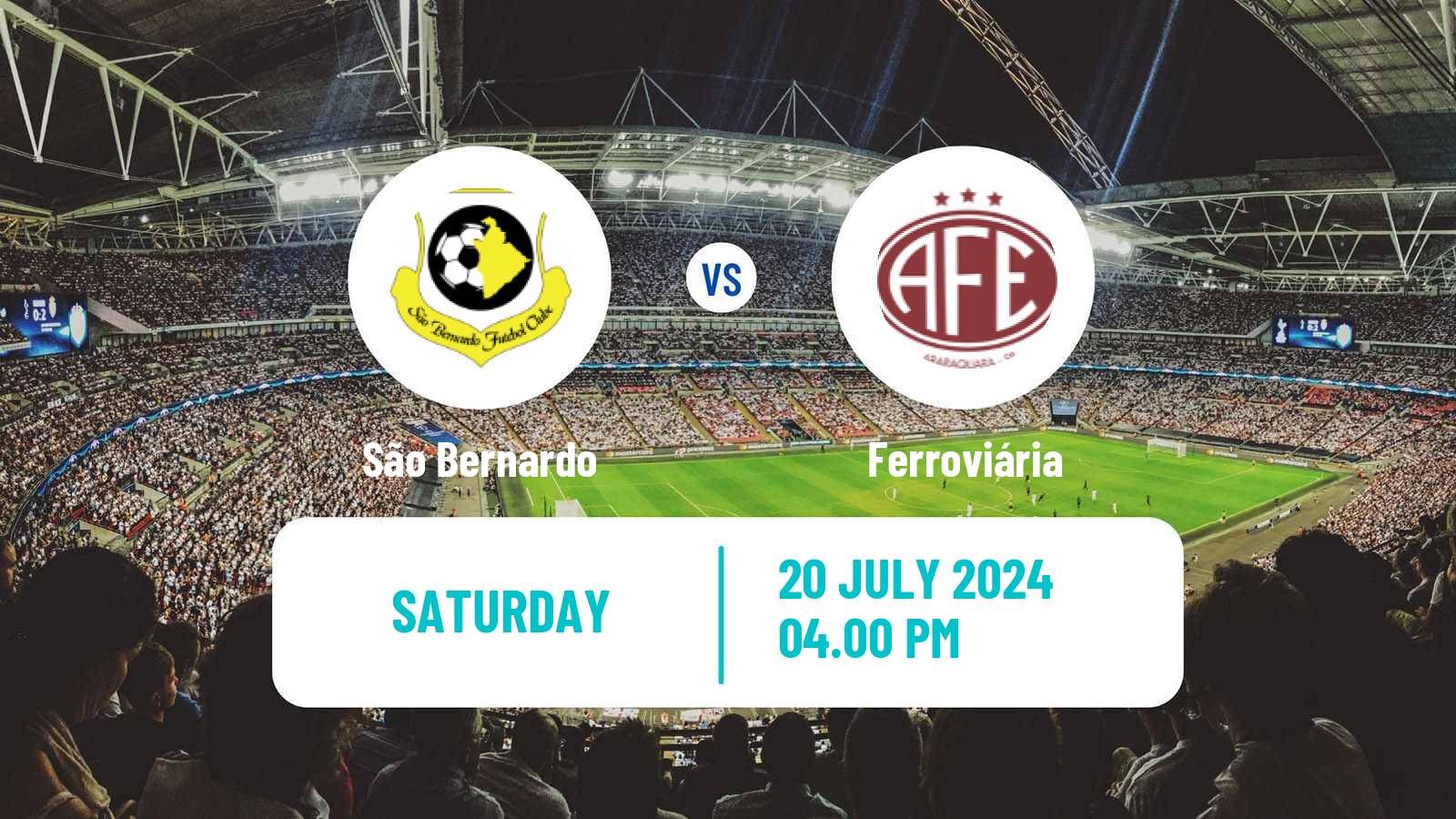 Soccer Brazilian Serie C São Bernardo - Ferroviária