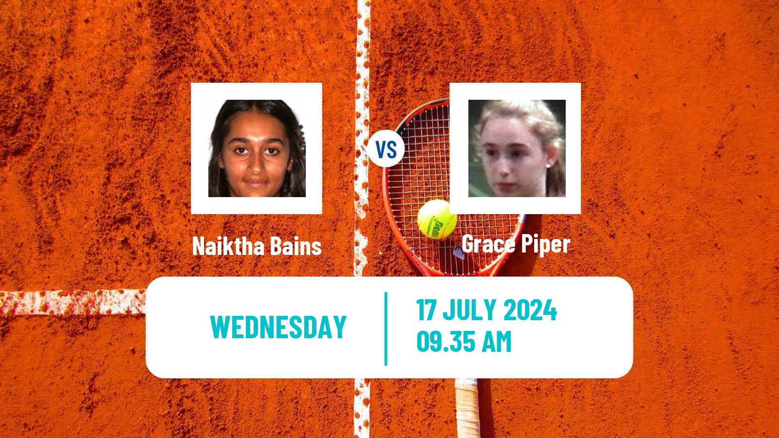 Tennis ITF W50 Nottingham Women Naiktha Bains - Grace Piper