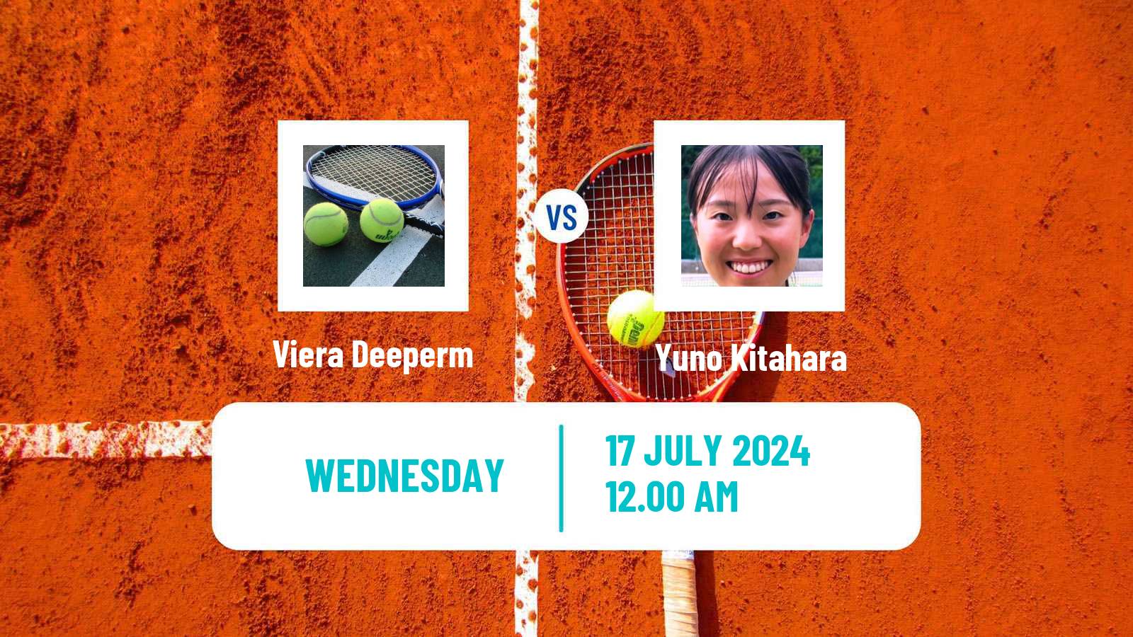 Tennis ITF W15 Nakhon Si Thammarat 4 Women Viera Deeperm - Yuno Kitahara