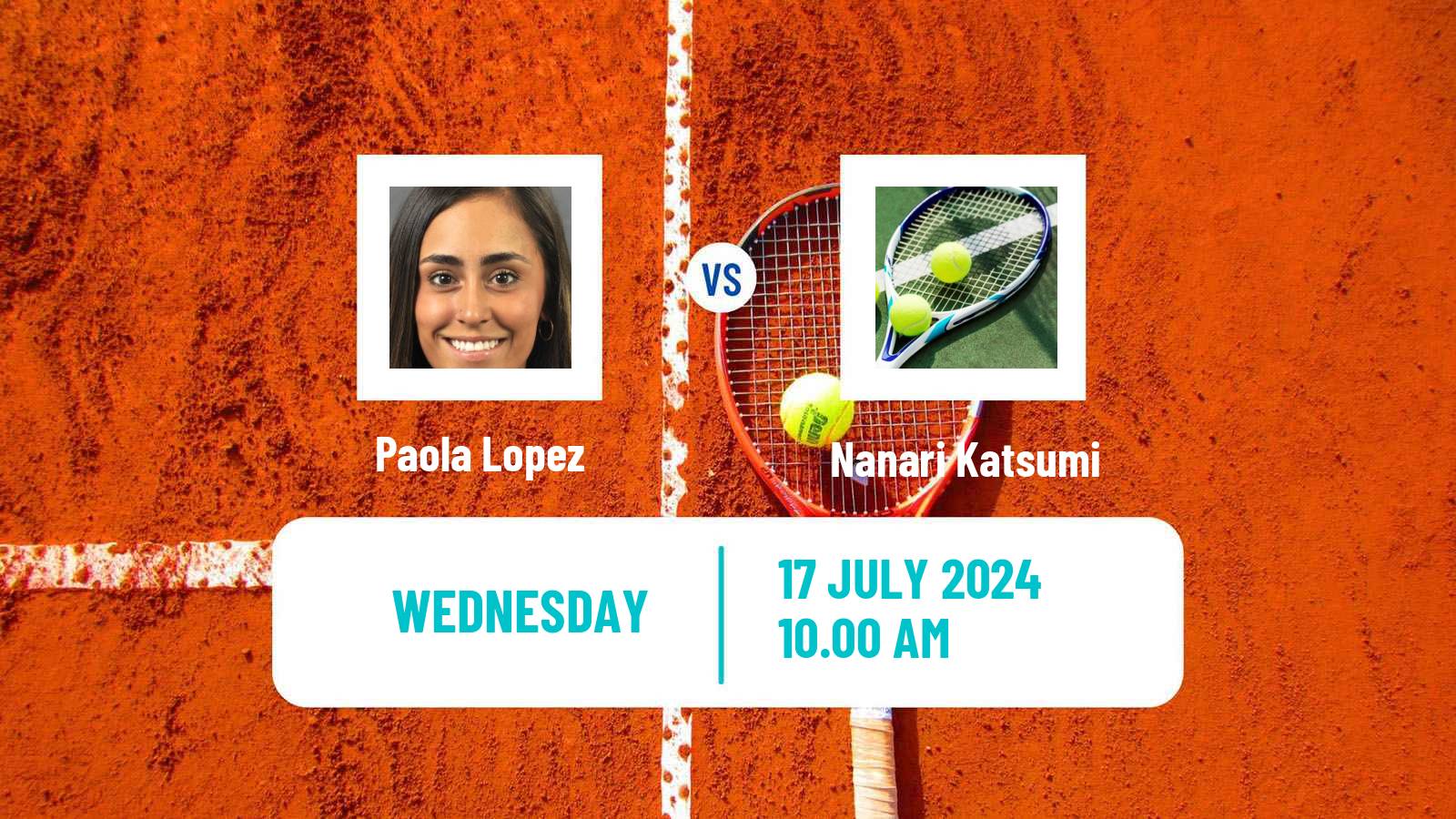 Tennis ITF W15 Monastir 27 Women Paola Lopez - Nanari Katsumi