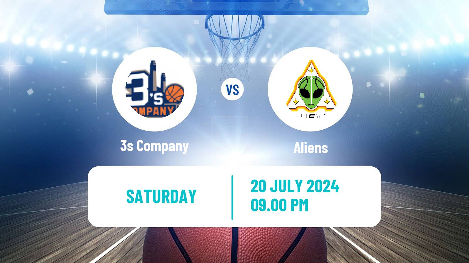 Basketball BIG3 3x3 3s Company - Aliens