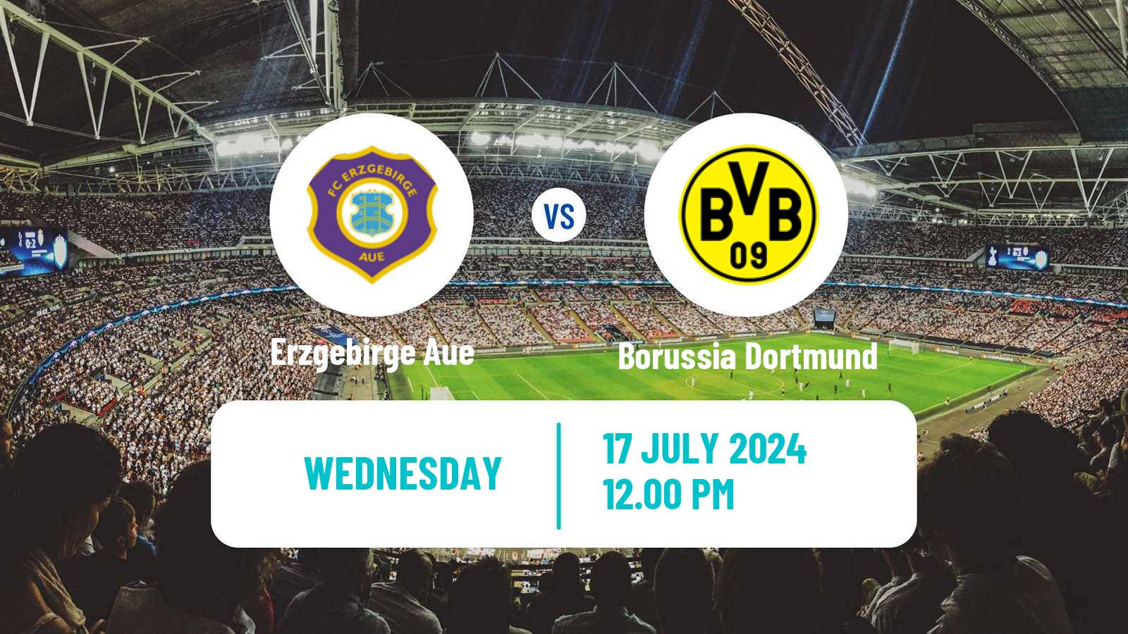 Soccer Club Friendly Erzgebirge Aue - Borussia Dortmund