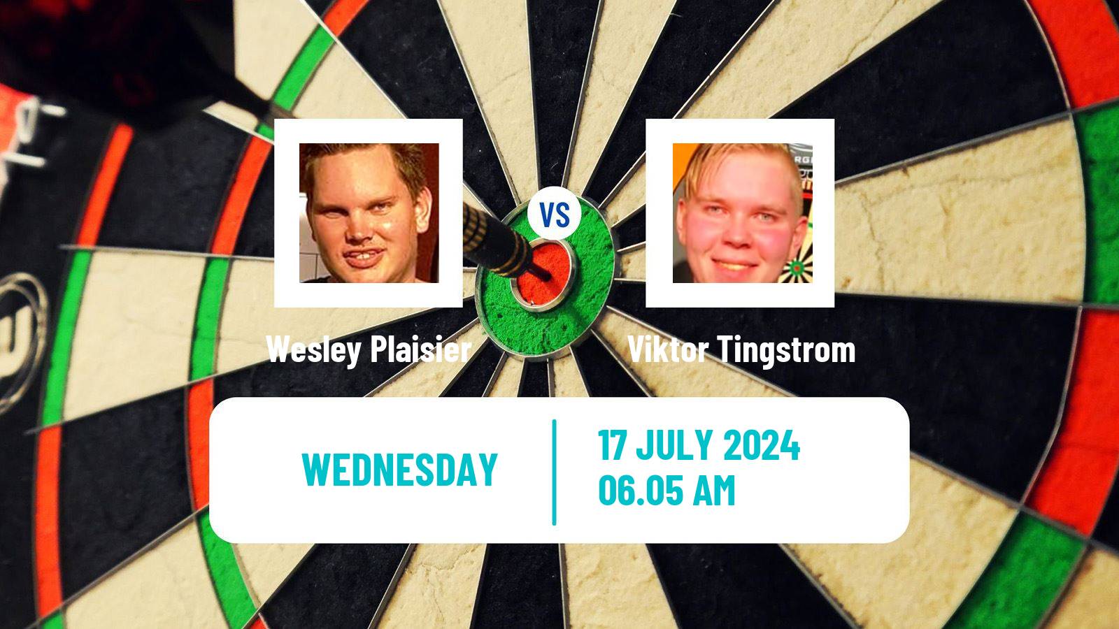 Darts Modus Super Series Wesley Plaisier - Viktor Tingstrom