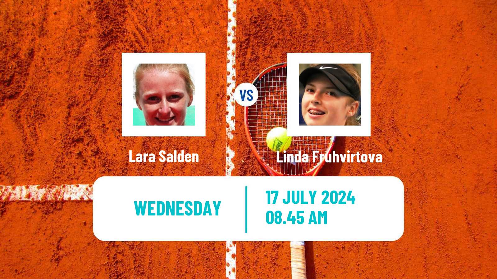 Tennis ITF W100 Vitoria Gasteiz Women Lara Salden - Linda Fruhvirtova