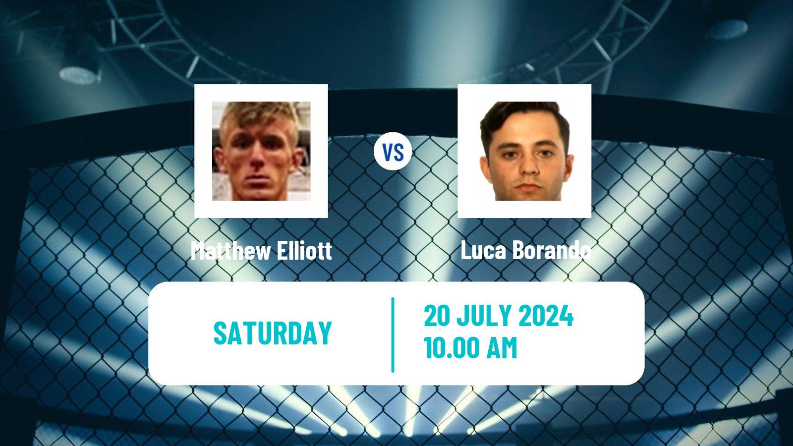 MMA Featherweight Cage Warriors Men Matthew Elliott - Luca Borando