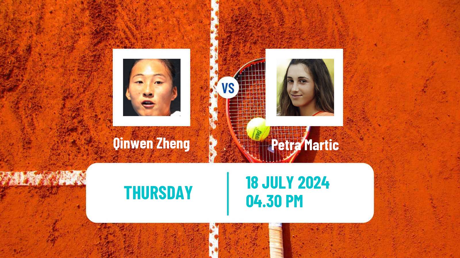 Tennis WTA Palermo Qinwen Zheng - Petra Martic