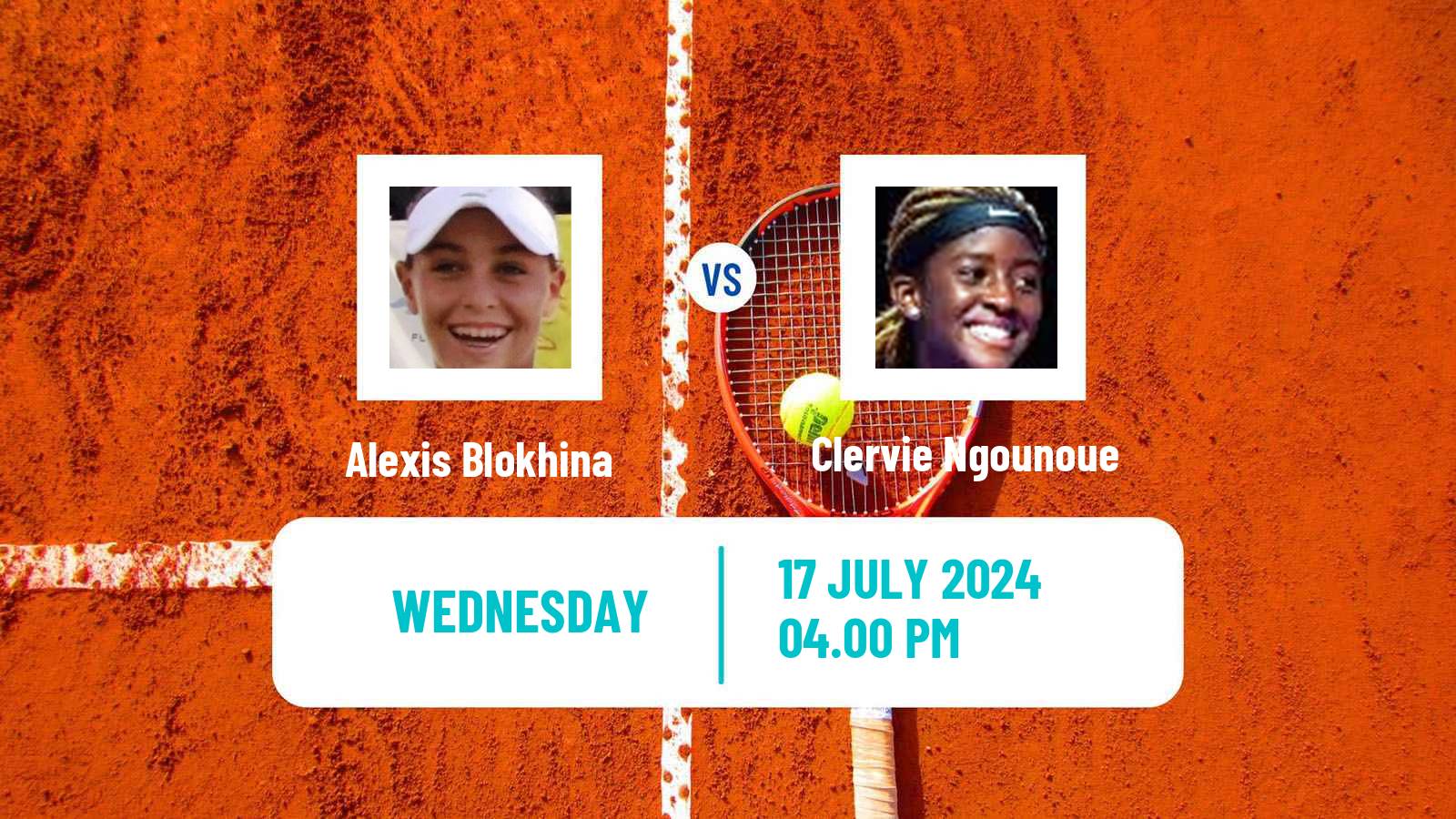 Tennis ITF W75 Evansville In Women Alexis Blokhina - Clervie Ngounoue