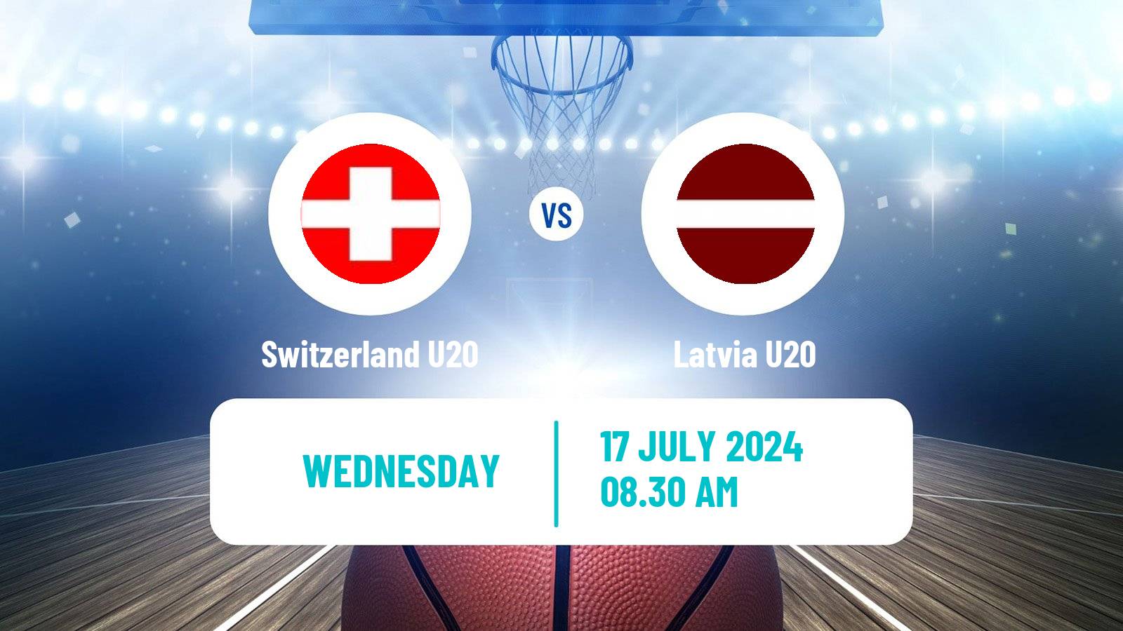 Basketball EuroBasket U20 B Switzerland U20 - Latvia U20