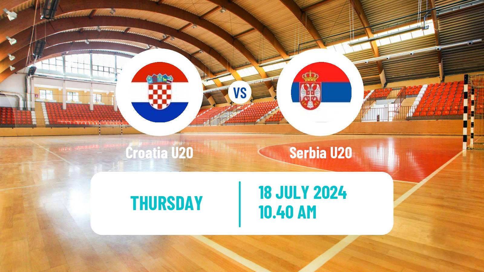 Handball European Championship U20 Handball Croatia U20 - Serbia U20