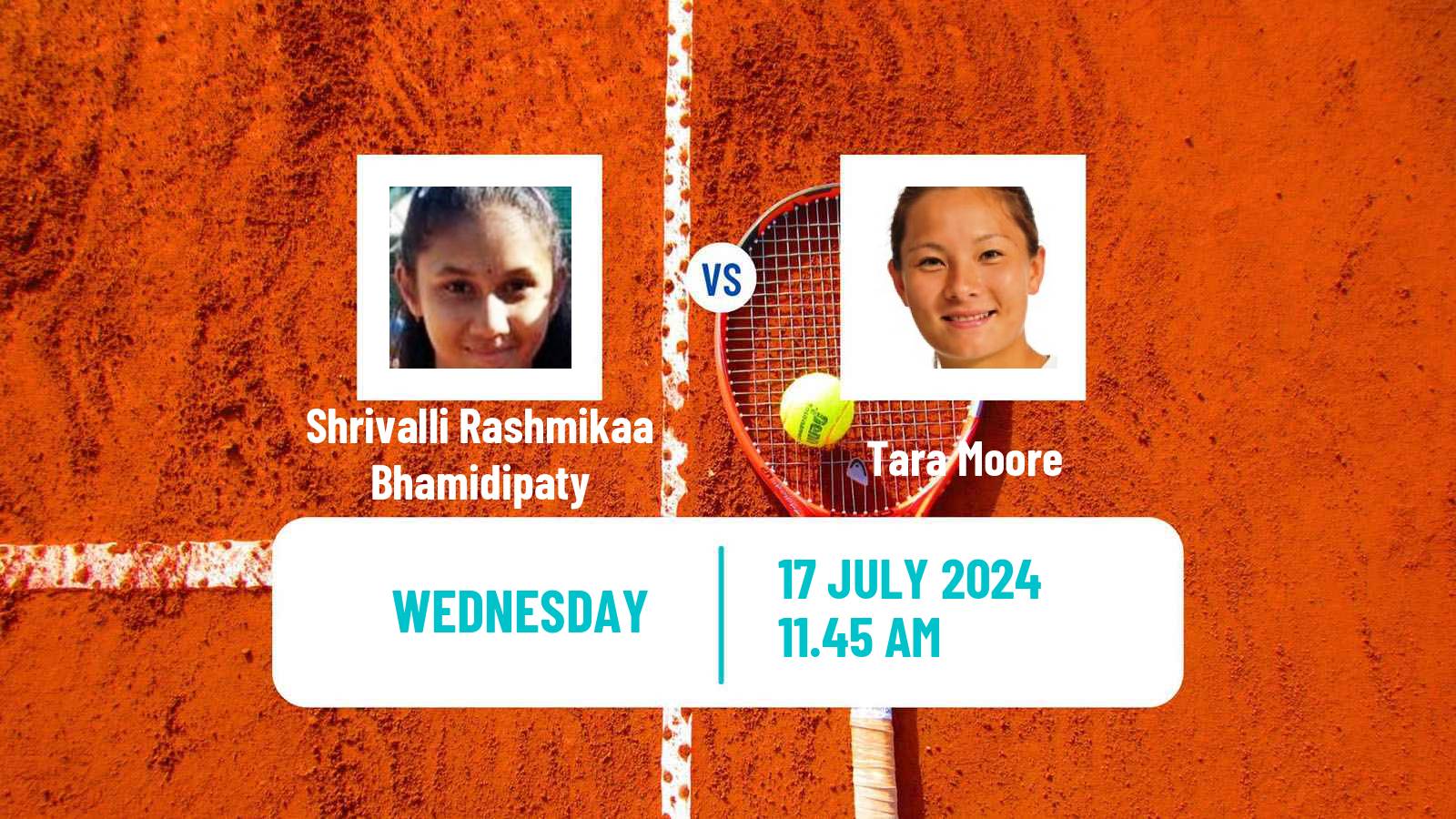 Tennis ITF W75 Evansville In Women Shrivalli Rashmikaa Bhamidipaty - Tara Moore