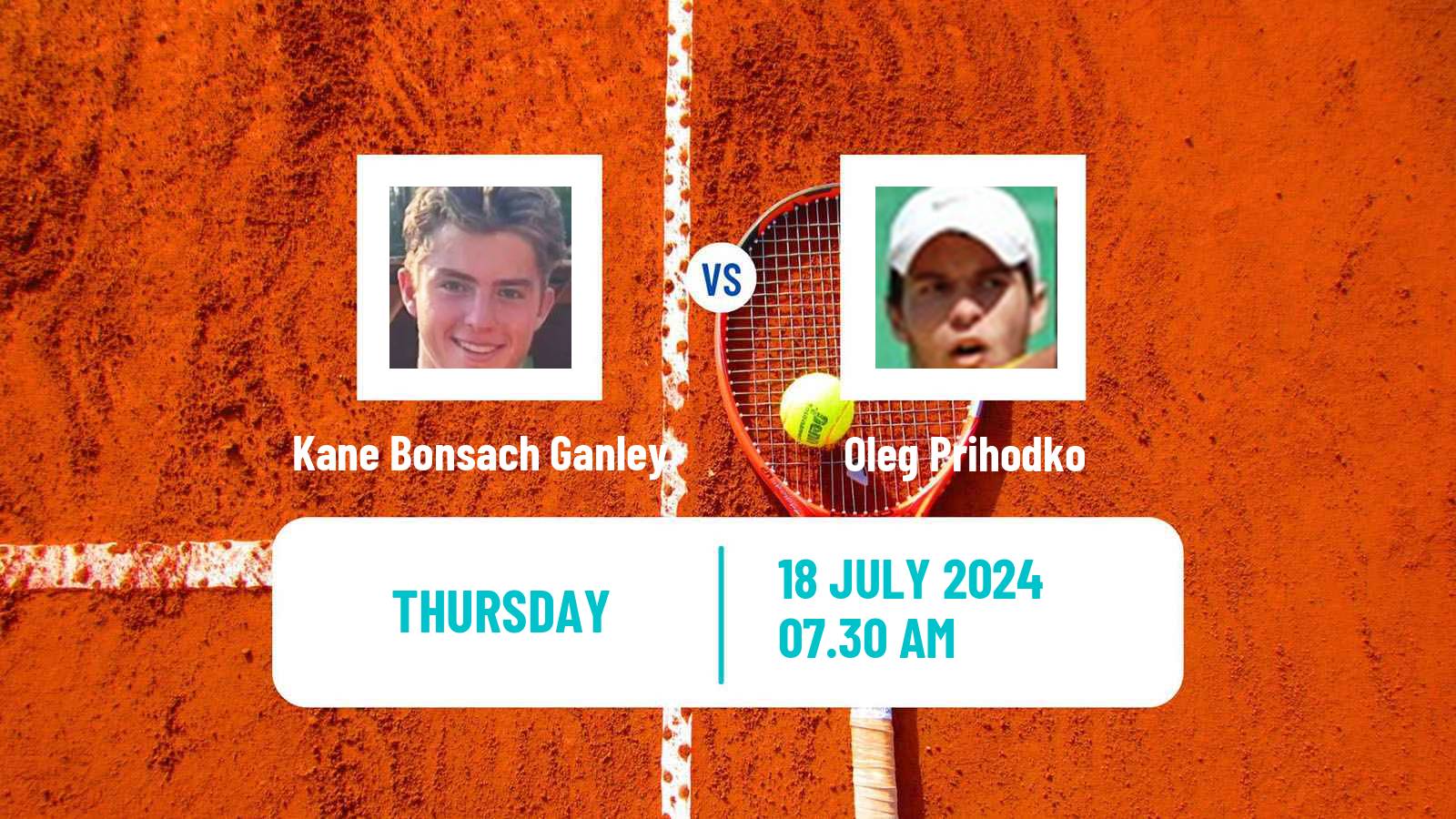 Tennis ITF M15 Kursumlijska Banja 11 Men Kane Bonsach Ganley - Oleg Prihodko