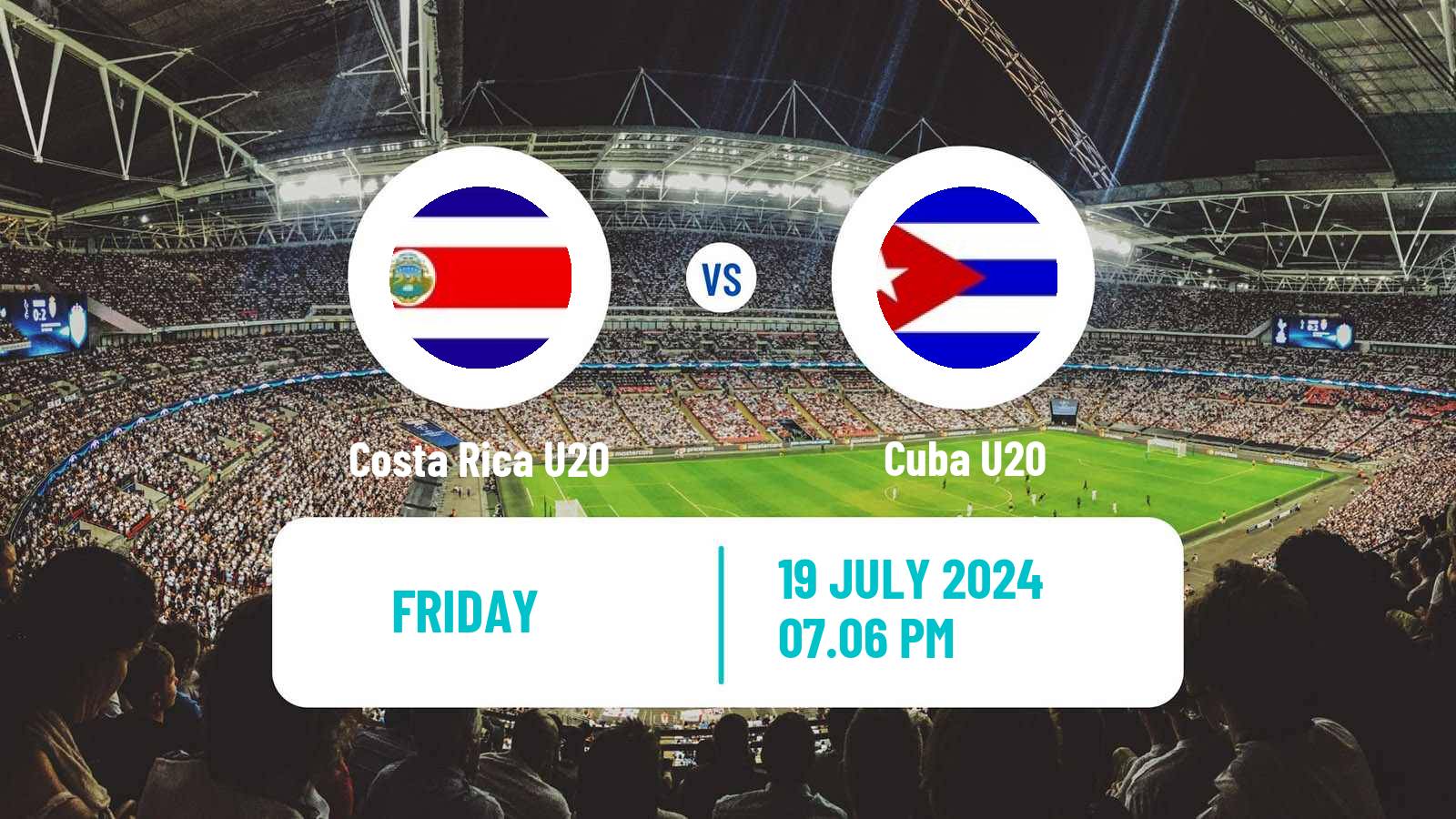 Soccer CONCACAF Championship U20 Costa Rica U20 - Cuba U20