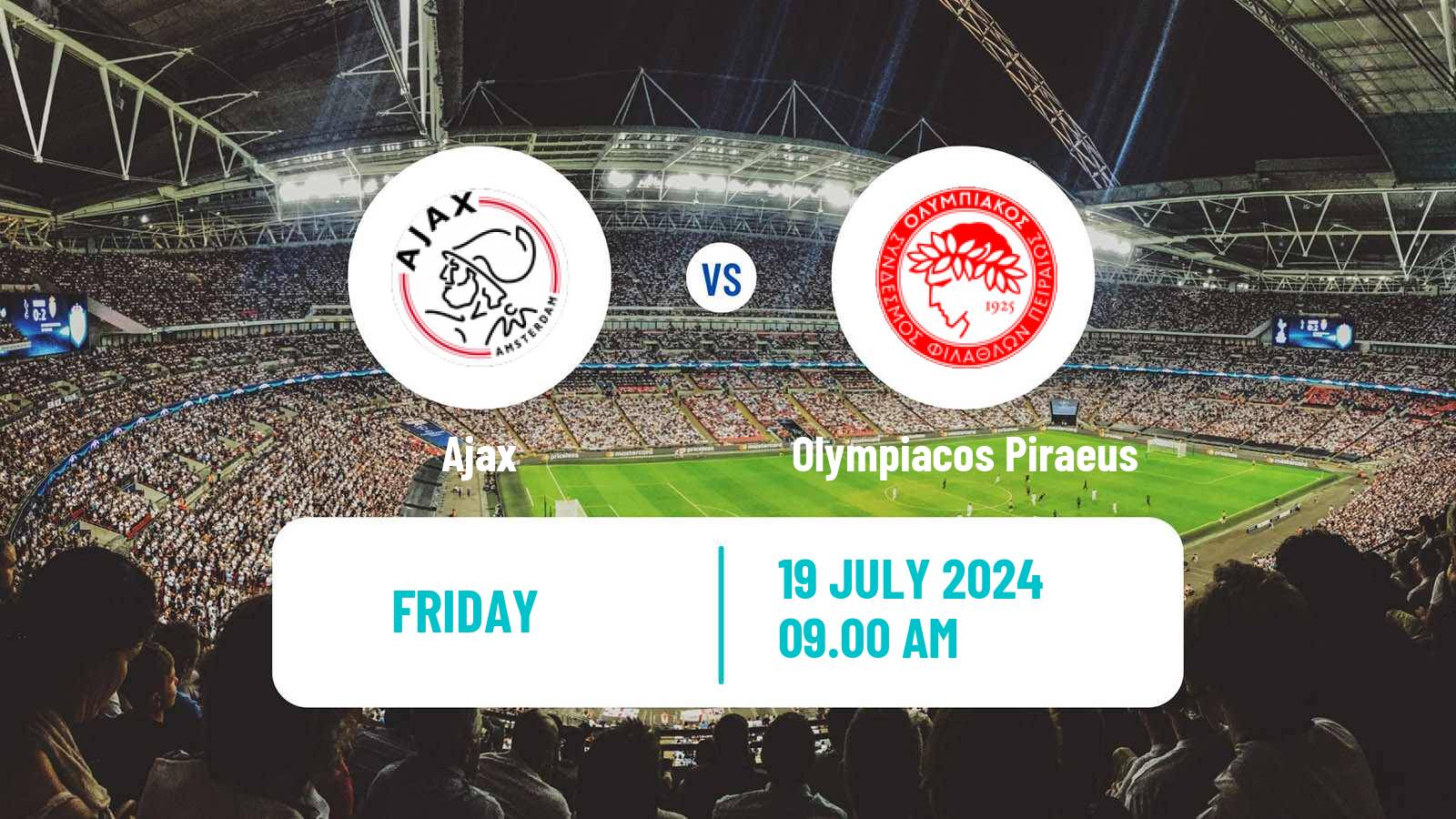Soccer Club Friendly Ajax - Olympiacos Piraeus