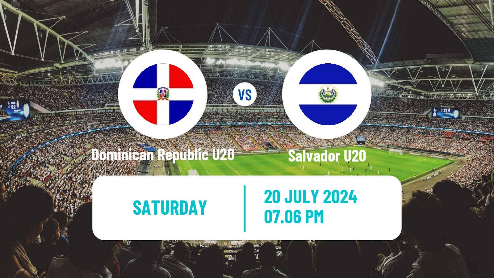 Soccer CONCACAF Championship U20 Dominican Republic U20 - Salvador U20