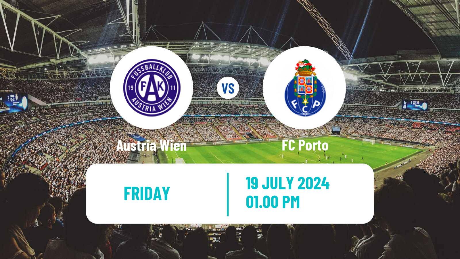 Soccer Club Friendly Austria Wien - Porto