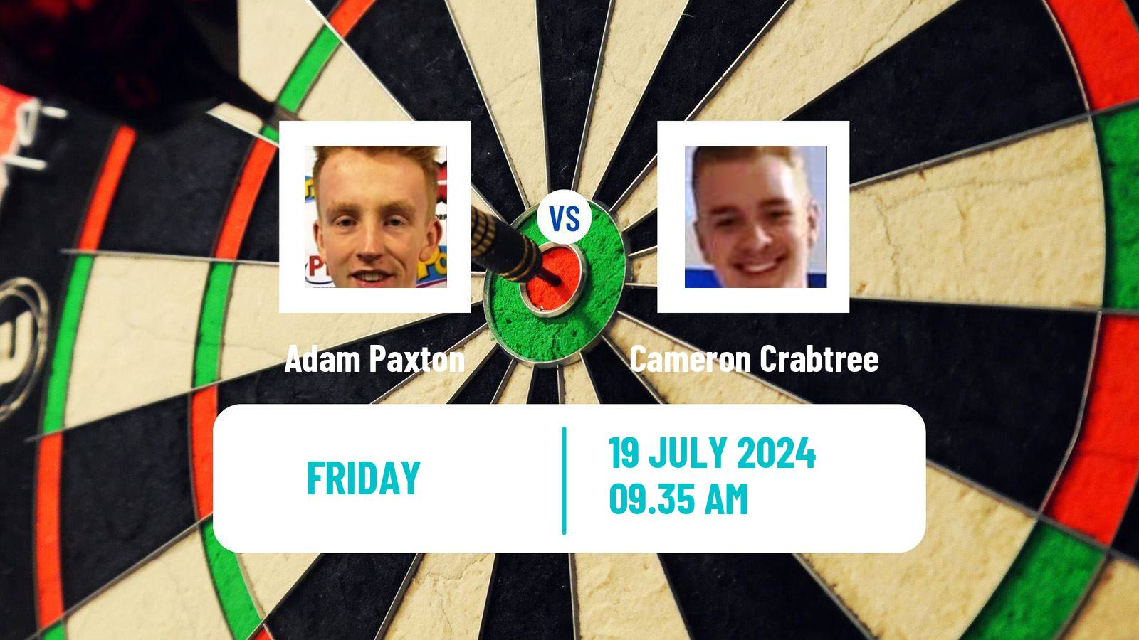 Darts Modus Super Series Adam Paxton - Cameron Crabtree