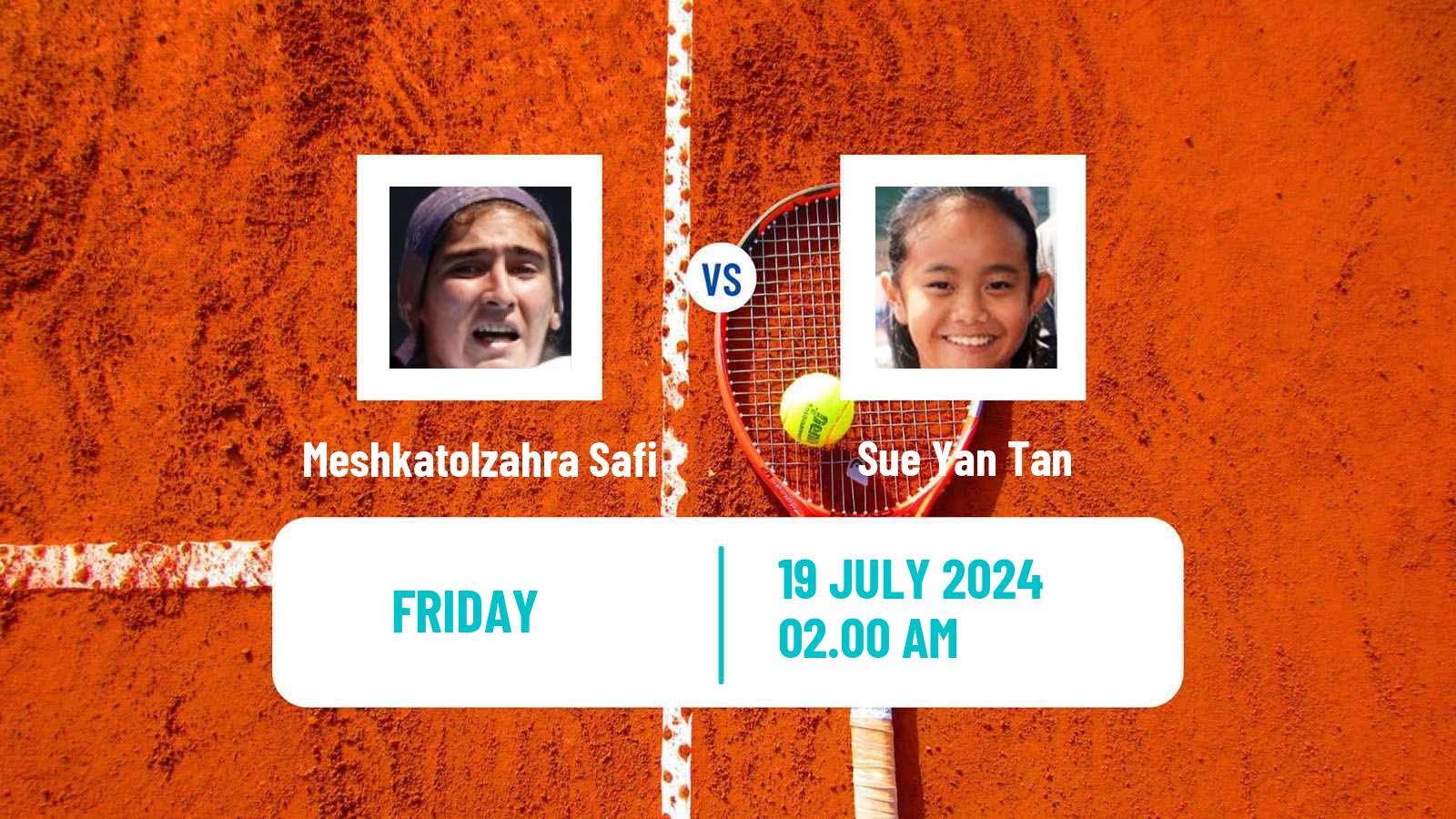 Tennis WTA Billie Jean King Cup Group II Meshkatolzahra Safi - Sue Yan Tan
