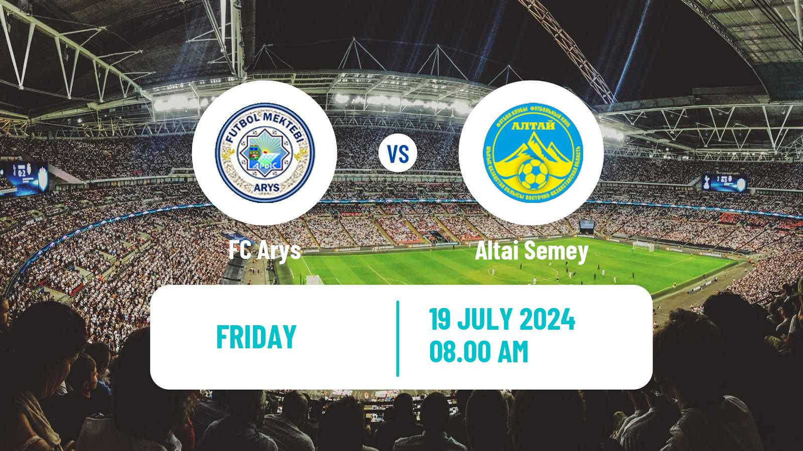 Soccer Kazakh First Division Arys - Altai Semey