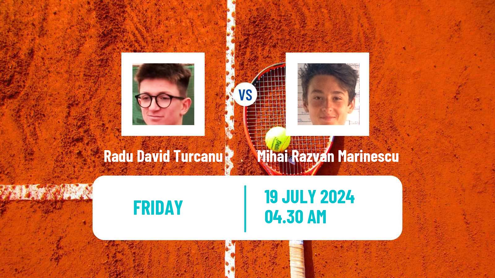 Tennis ITF M15 Bucharest 4 Men Radu David Turcanu - Mihai Razvan Marinescu