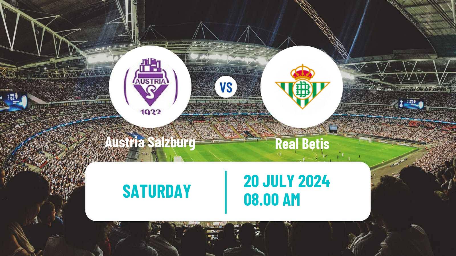 Soccer Club Friendly Austria Salzburg - Betis