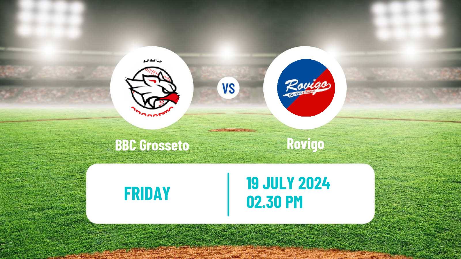 Baseball Italian Serie A1 Baseball Grosseto - Rovigo