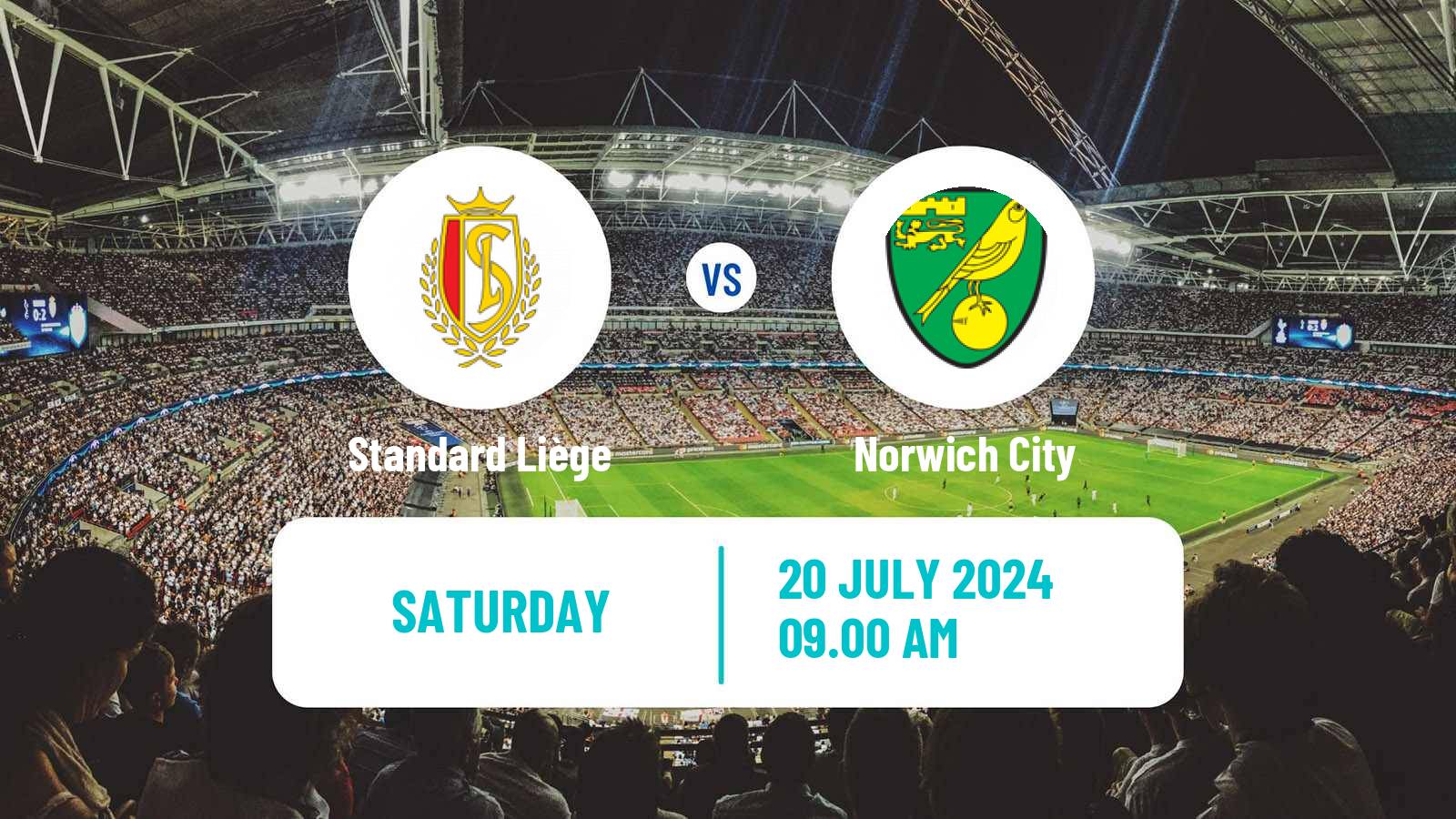 Soccer Club Friendly Standard Liège - Norwich City