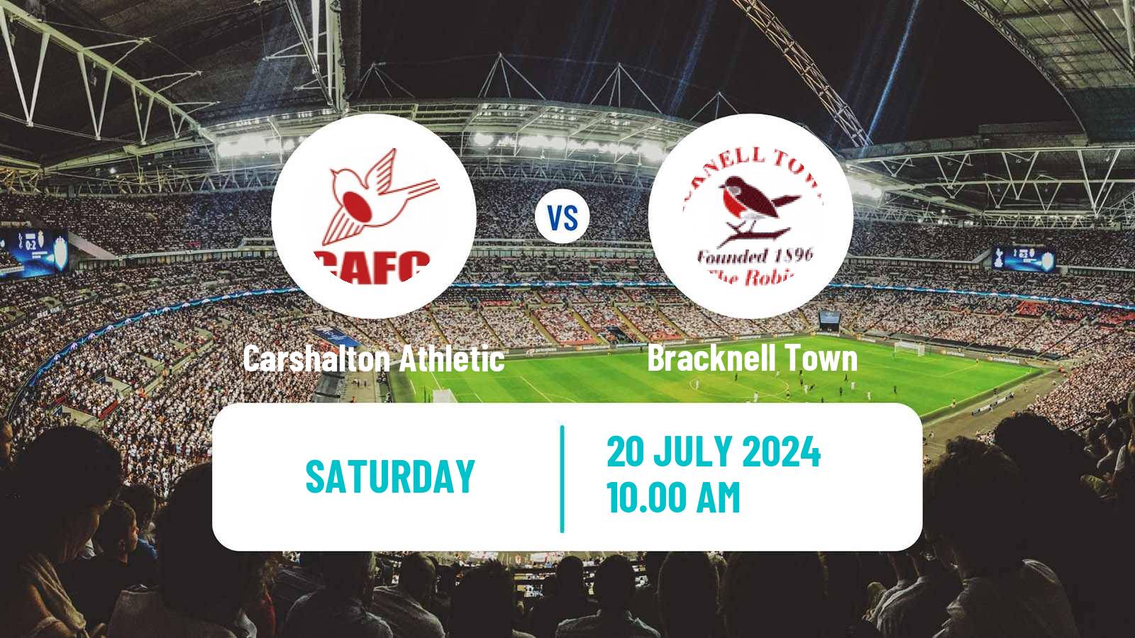 Soccer Club Friendly Carshalton Athletic - Bracknell Town