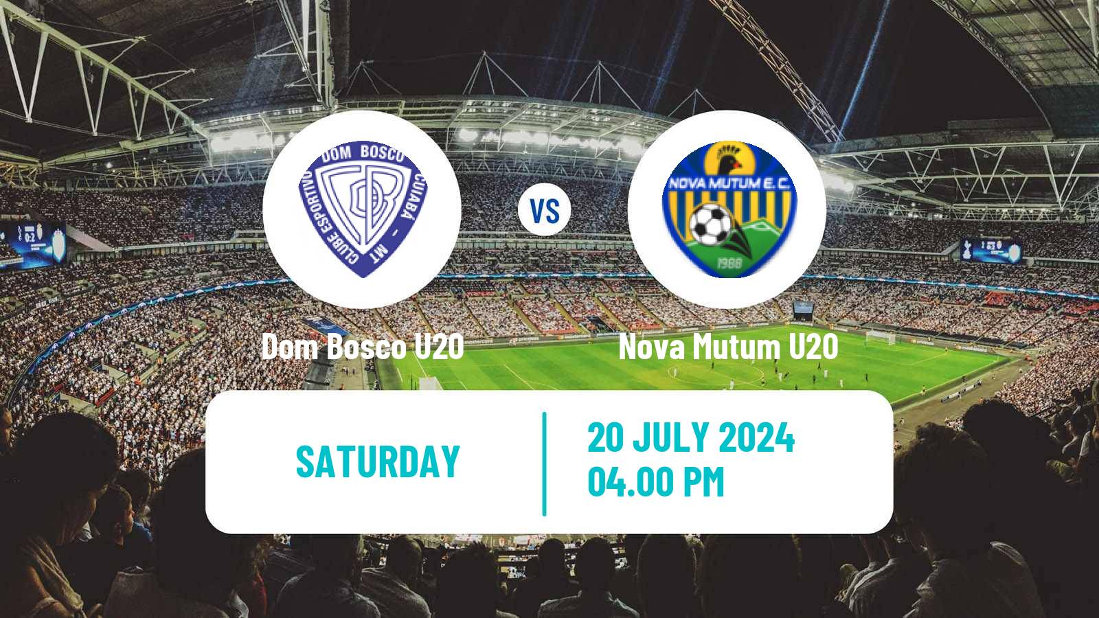 Soccer Brazilian Matogrossense U20 Dom Bosco U20 - Nova Mutum U20