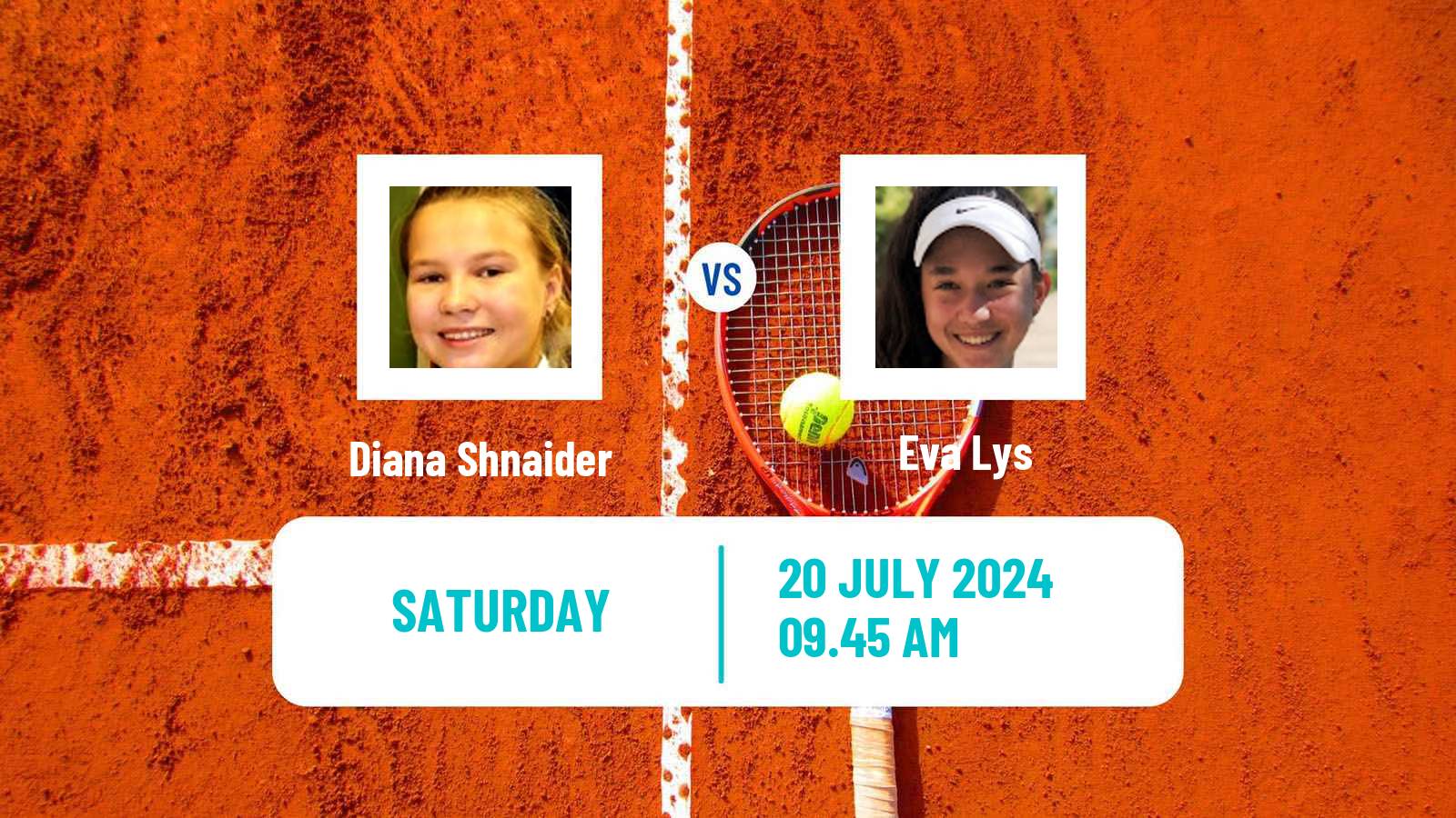 Tennis WTA Budapest Diana Shnaider - Eva Lys