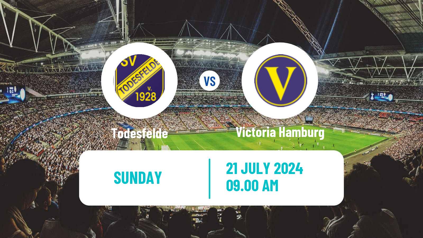 Soccer Club Friendly Todesfelde - Victoria Hamburg